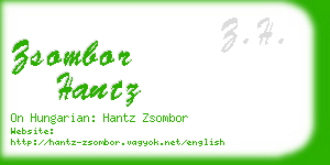 zsombor hantz business card